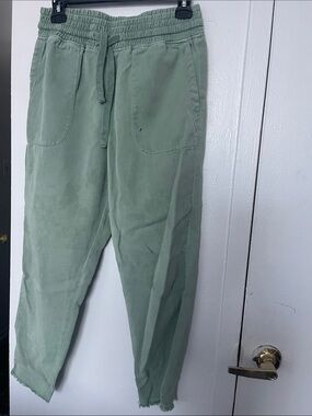 Zara Sage Green Drawstring Joggers